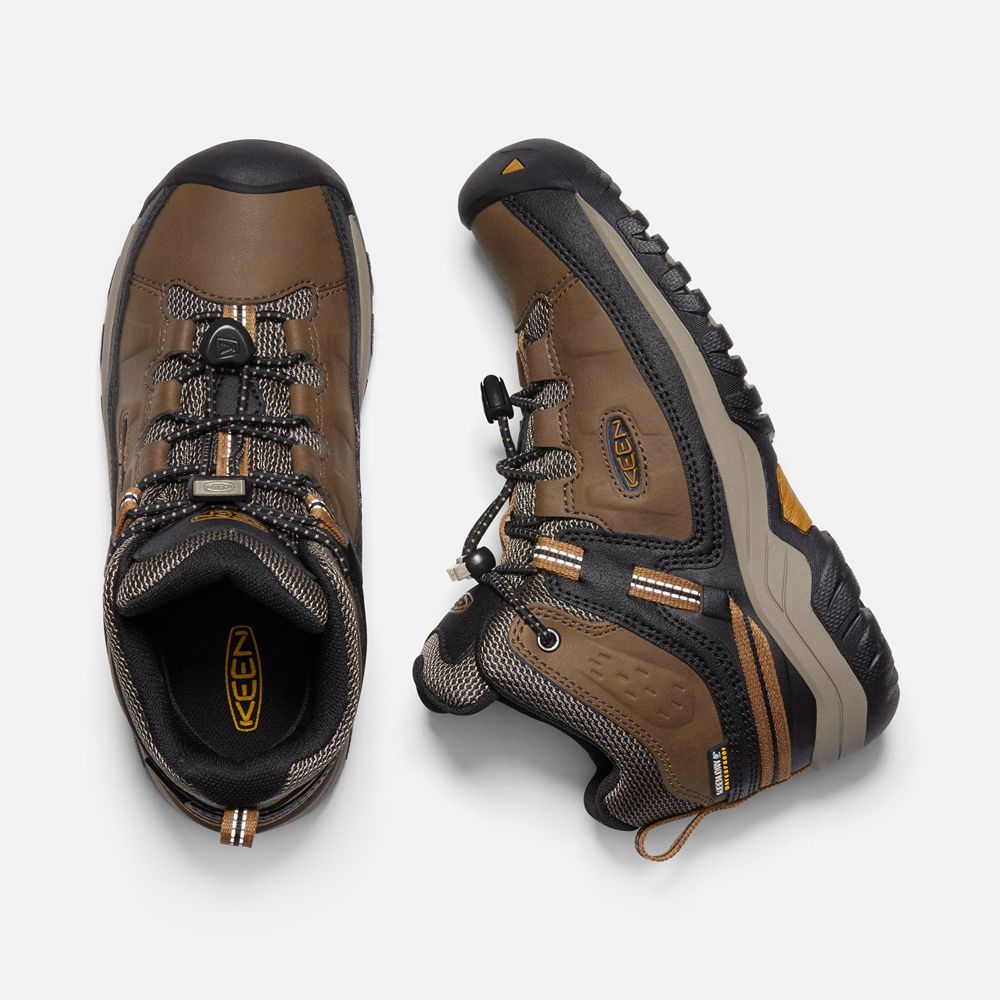 Keen Vandringskängor Barn Bruna/Svarta - Targhee Waterproof - 791283LUQ
